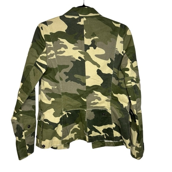 ZADIG & VOLTAIRE Camo Button Front Cargo Jacket Size Small - Picture 11 of 14